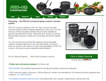Tablet Screenshot of pro-hgcookware.com